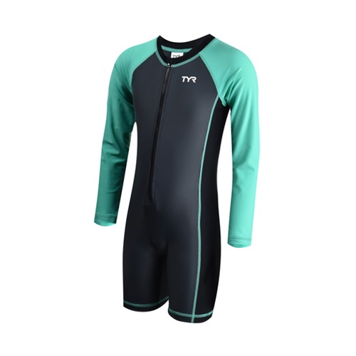 TYR Solid Junior Long Sleeve Suit