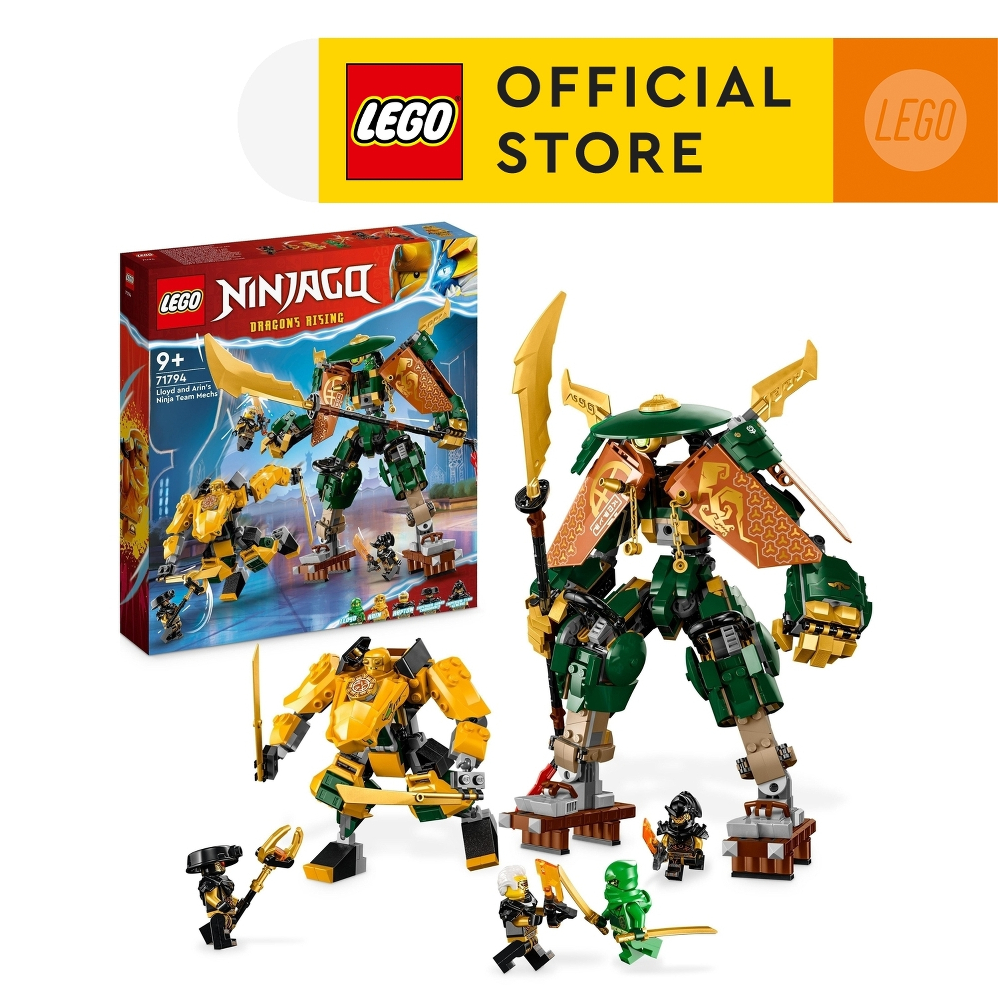 LEGO Ninjago 71794 Lloyd and Arin&#039;s Ninja Team Mechs Building Set Toys (764 Pieces)