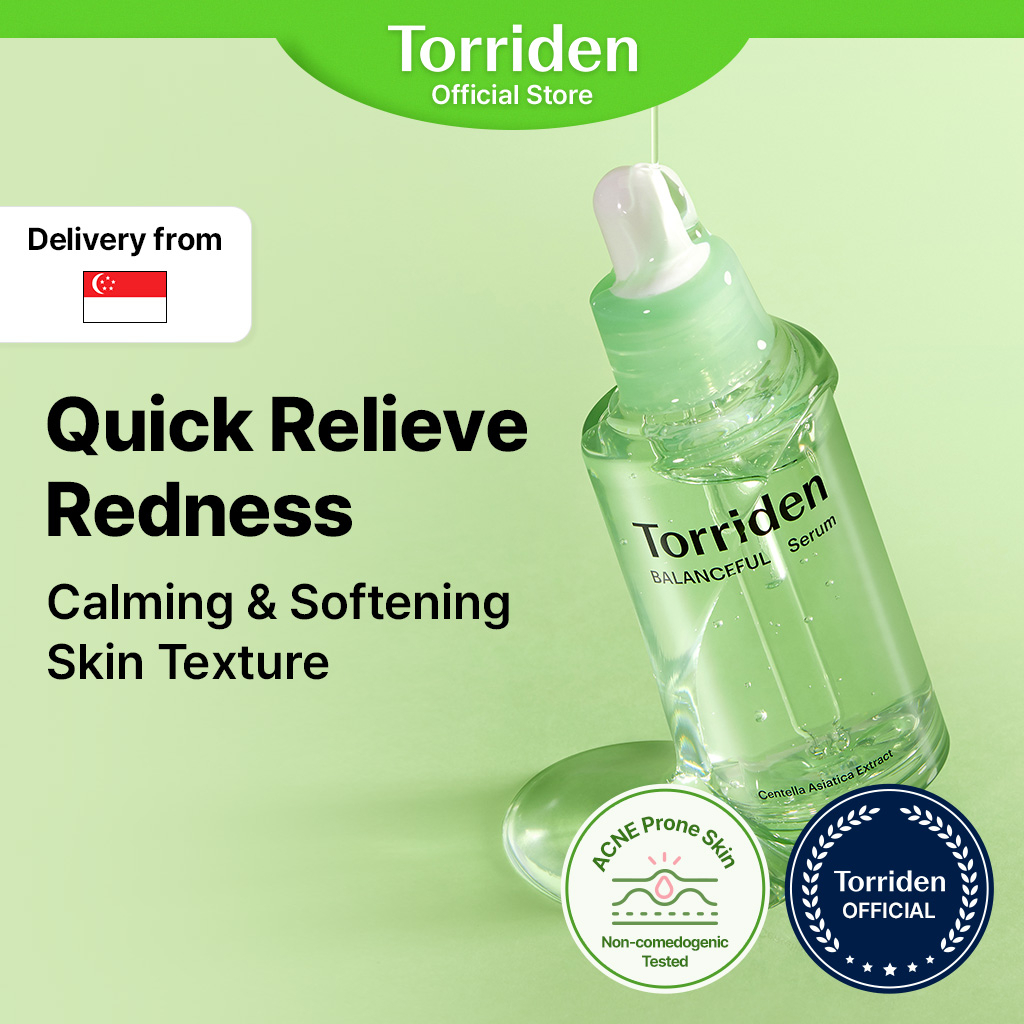 [Torriden Official] BALANCEFUL Cica Serum for Sebum and Dead Skin Cells, Relieve Redness, for acne prone skin, 50ml