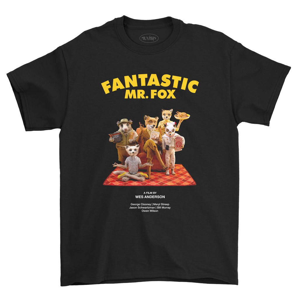Mr. FANTASTIC FILM T-Shirt Fox 02 WES ANDERSON MOVIE T-SHIRT