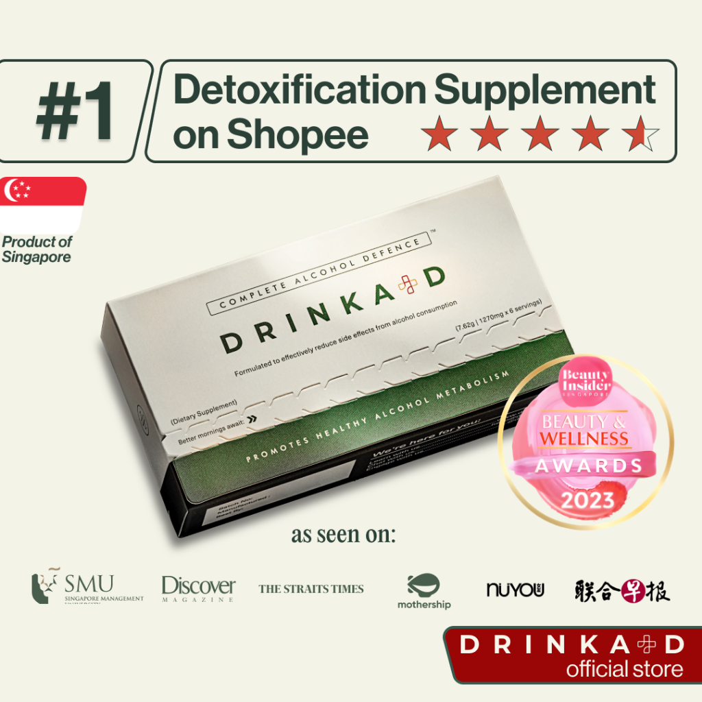 DrinkAid - Complete Alcohol Defence [Liver Detox Supplement/Hangover Defence Pills][CLINICALLY TESTED]